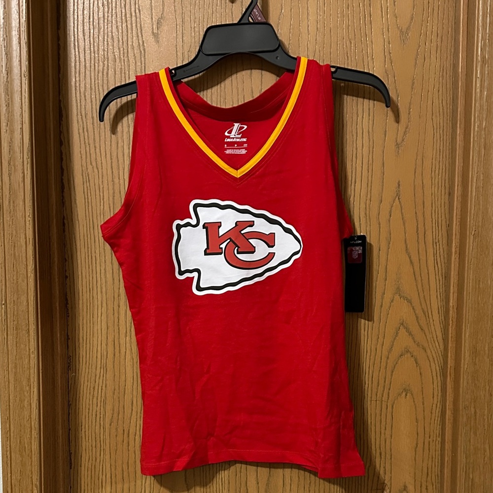 Logo Athletic Red and Yellow Tank Top